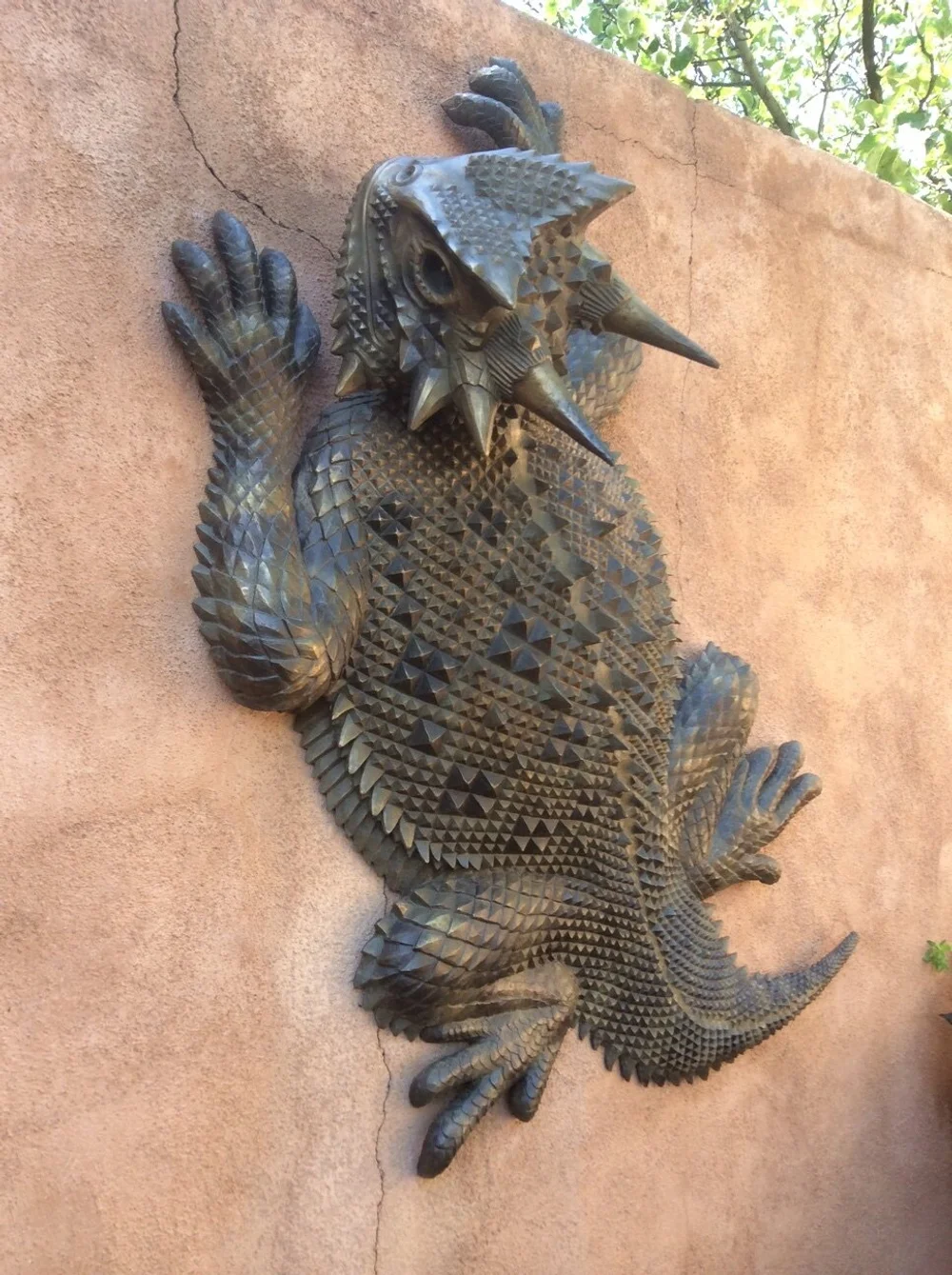 極上　象と鹿　86g 東S8-0729② Horned Toad — metal origami